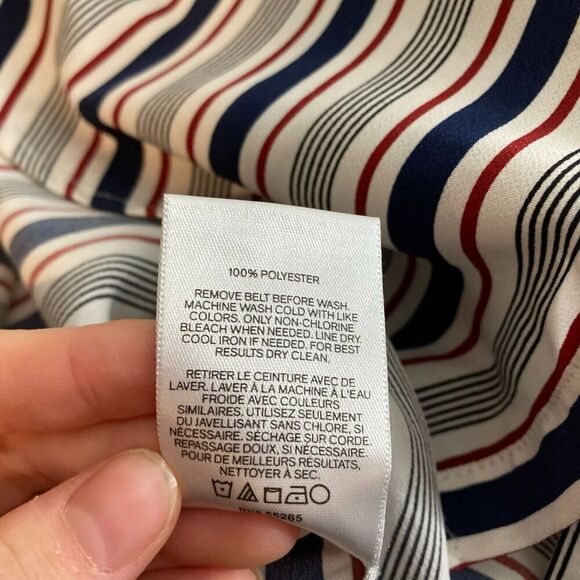 Express Women’s Vertical Striped‎ Classic Career Button-Up Shirt Dress Size S - Picture 5 of 10